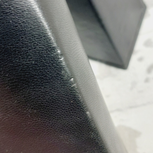 New Abound Tracy Black Faux Leather Block Heel Retro Platform Sandals H465 - Picture 14 of 15